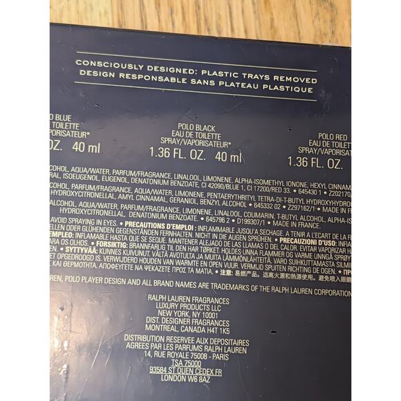 Ralph Lauren Polo Holiday Eau De Toilette Gift Set 3 x 40ml - Picture 7 of 8